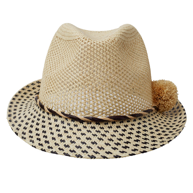 AUS-1606 100% TOQUILLA STRAW HAND WOVEN GENUINE PANAMA STRAW - Cafe - –  tracydelmar