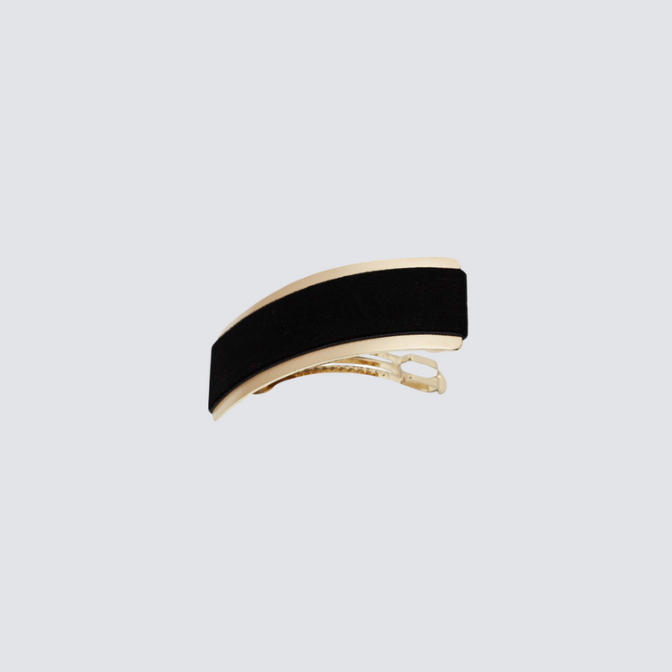 Velvet Barrette - Black