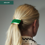 Velvet Barrette - Emerald Green