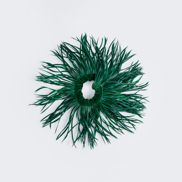 Birdie Scrunchie - Forest Green