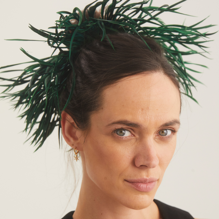 Birdie Scrunchie - Forest Green