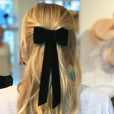 Blondie Tail Bow - Navy