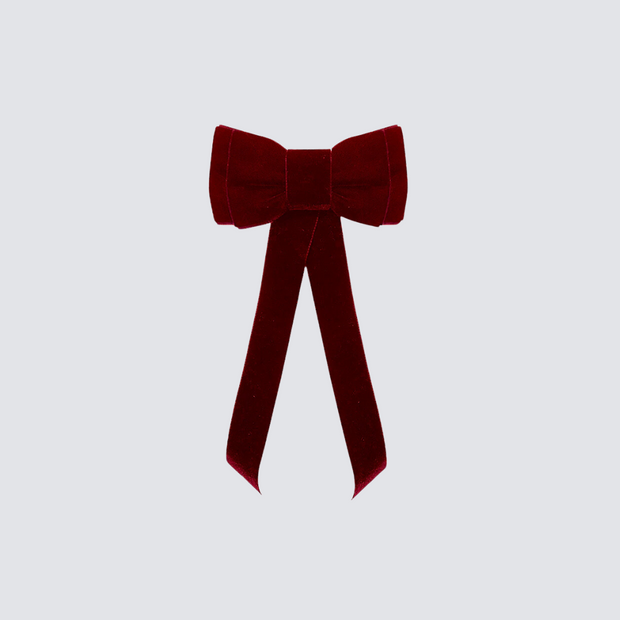 Blondie Tail Bow - Raspberry Red