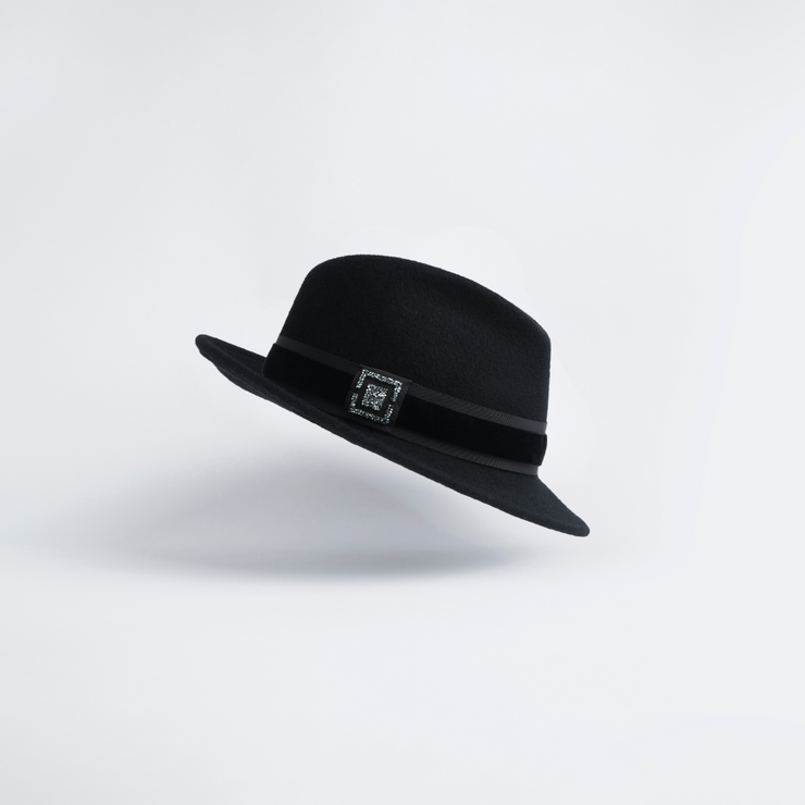 Golborne Trilby - Black Cosmic Crest