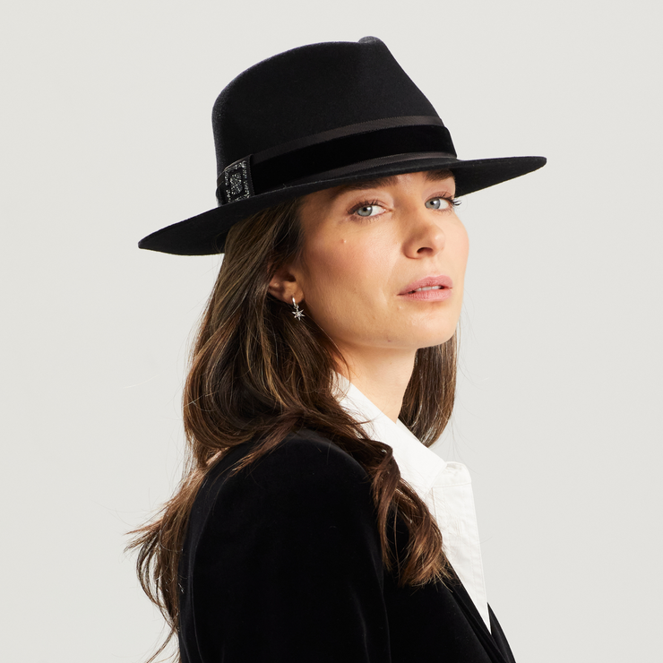 Golborne Trilby - Black Cosmic Crest