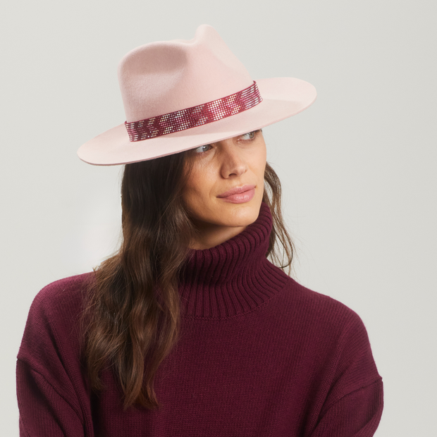 Golborne Trilby - Blush Zeta Band