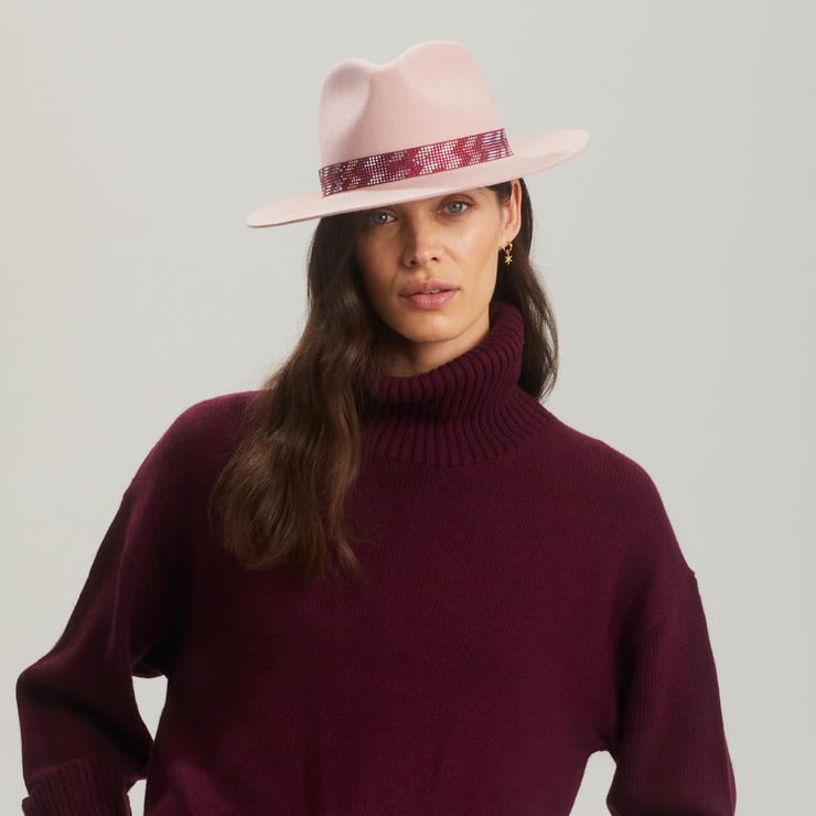 Golborne Trilby - Blush Zeta Band