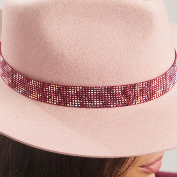 Golborne Trilby - Blush Zeta Band