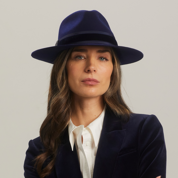 Golborne Trilby - Navy Cosmic Crest