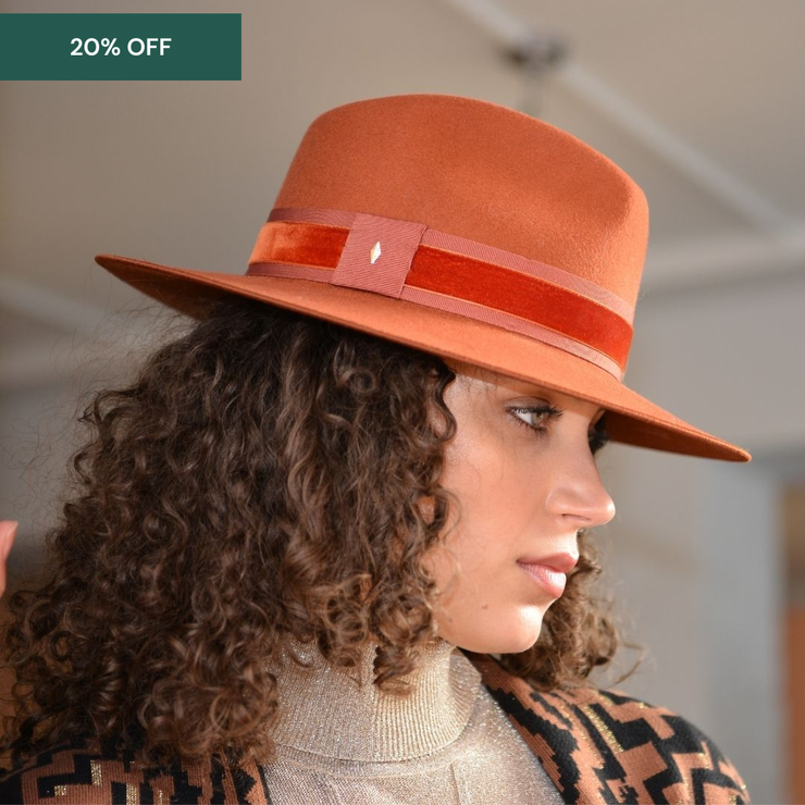 Golborne Trilby - Rust Classic Band