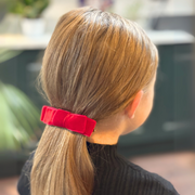 Children's Velvet Bow - Red