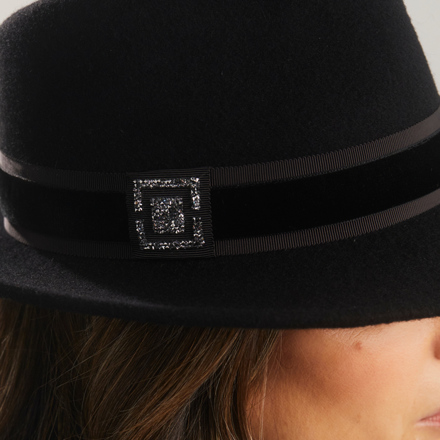 Jackson Trilby - Black Cosmic Crest