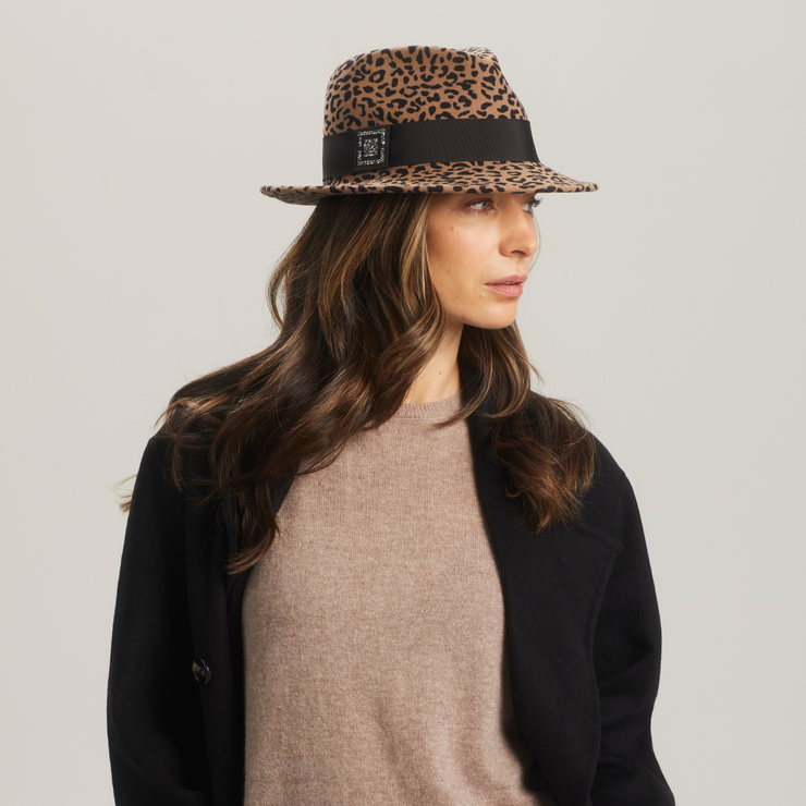 Jackson Trilby - Leopard Cosmic Crest