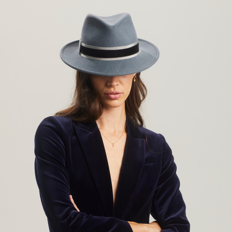 Jackson Trilby - Petrol Blue Cosmic Crest