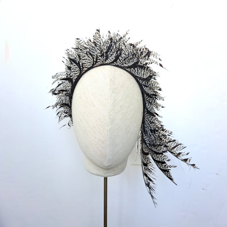 Lorie Feather Headdress - Black Hire