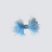 Phoebe Feather Bow - Baby Blue