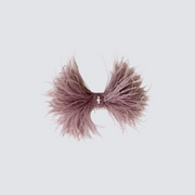 Phoebe Feather Bow - Heather