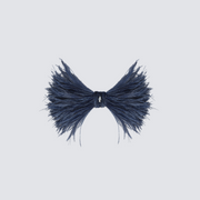 Phoebe Feather Bow - Navy