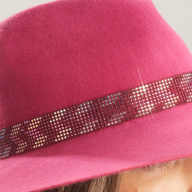 Phoenix Fedora - Fuchsia Zeta Band