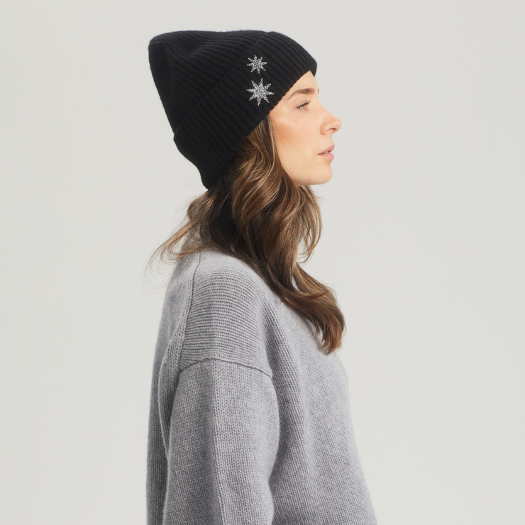 Star Beanie - Black