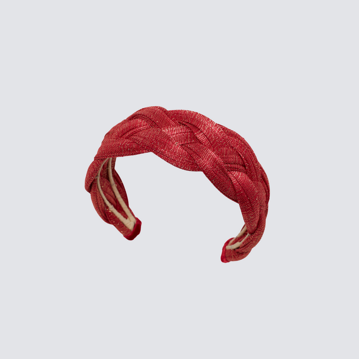 The Toquilla Hairband - Saffron Shimmer