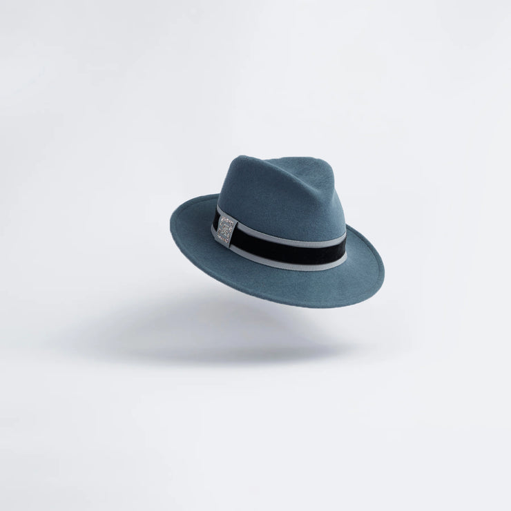 Jackson Trilby - Petrol Blue Cosmic Crest