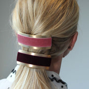 Velvet Barrette - Berry