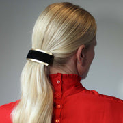 Velvet Barrette - Black