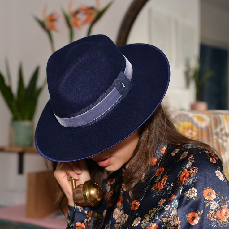 Golborne Trilby - Navy Classic Band