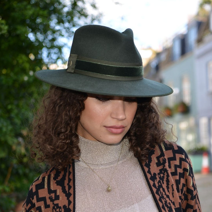 Golborne Trilby - Racing Green Classic Band