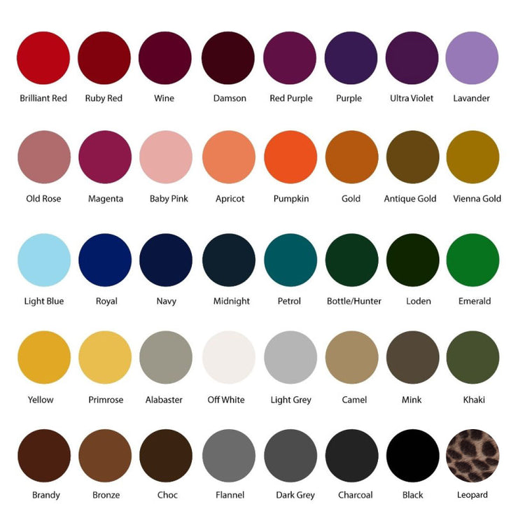 JCM Colour Chart