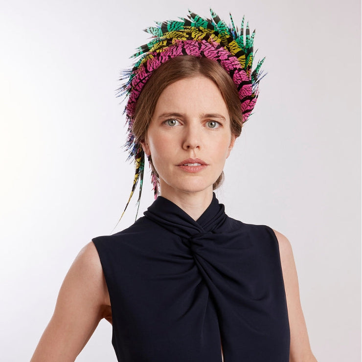 Lorie Feather Headdress - Rainbow Hire