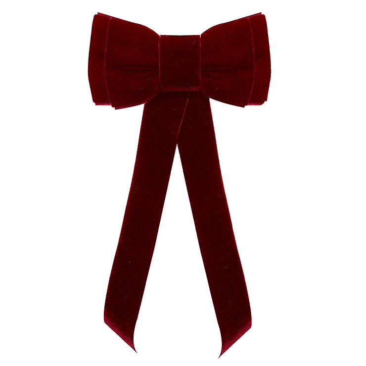 Blondie Tail Bow - Raspberry Red