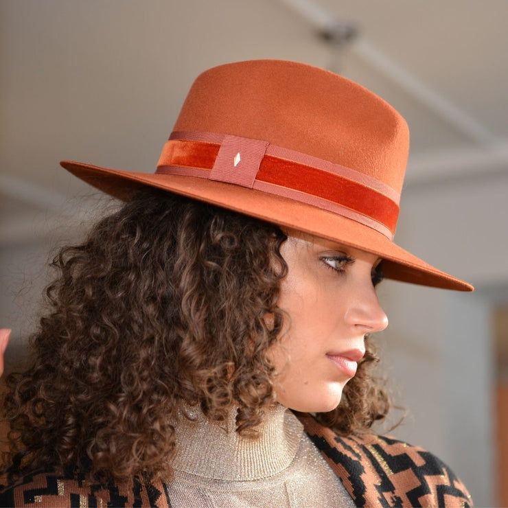 Golborne Trilby - Rust Classic Band